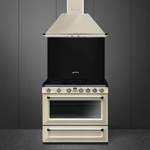 SMEG VICTORIA TR90IP2 KREM İNDÜKSİYONLU KUZİNE FIRIN 90 CM