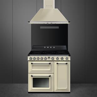 SMEG VICTORIA TR93IP2 KREM İNDÜKSİYONLU KUZİNE OCAK 90CM