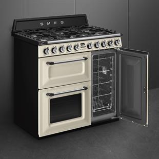SMEG VICTORIA TR93P KREM KUZİNE FIRIN 90 CM