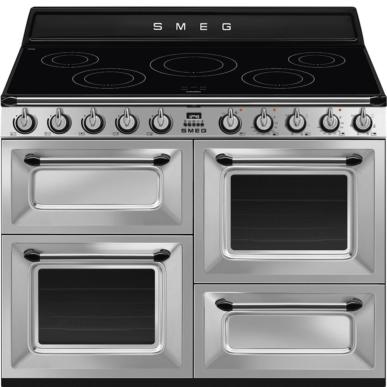 SMEG VICTORIA TR4110IX2 ÖZEL TASARIM ÇELİK İNDÜKSİYONLU KUZİNE FIRIN 110 CM  