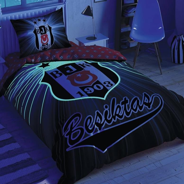 Beşiktaş Lıght Glow Tek Kişilik Nevresim Takımı