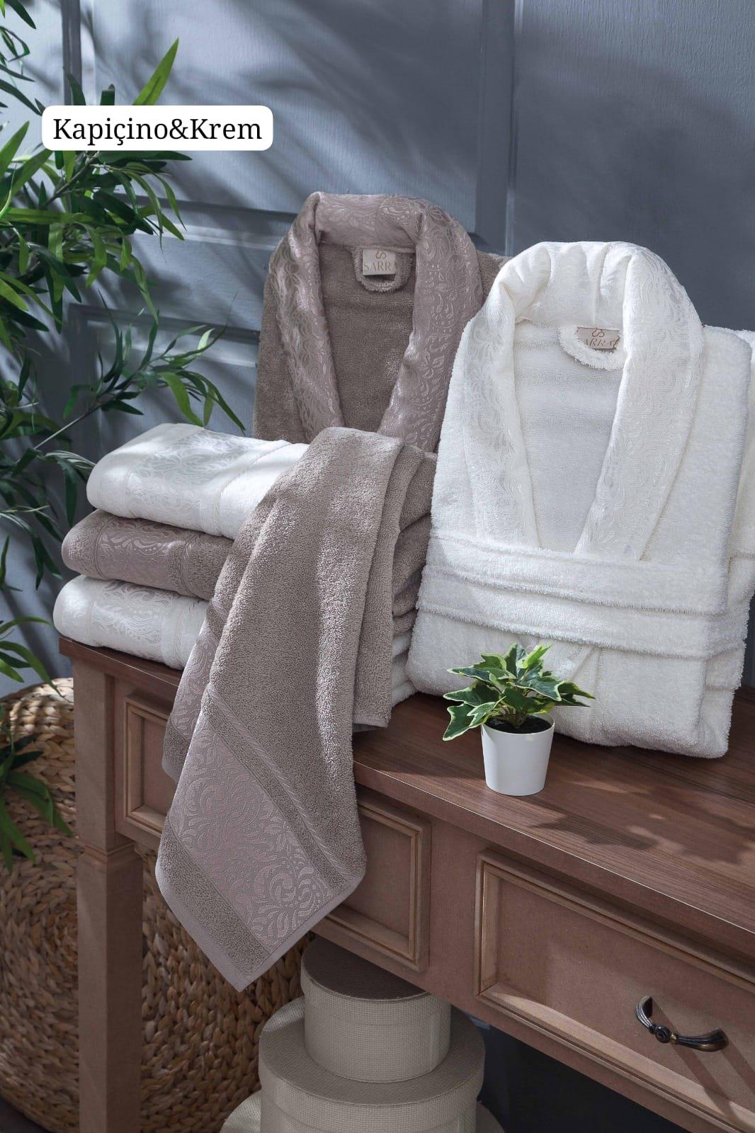 Esra Bornoz Seti Krem Kahve