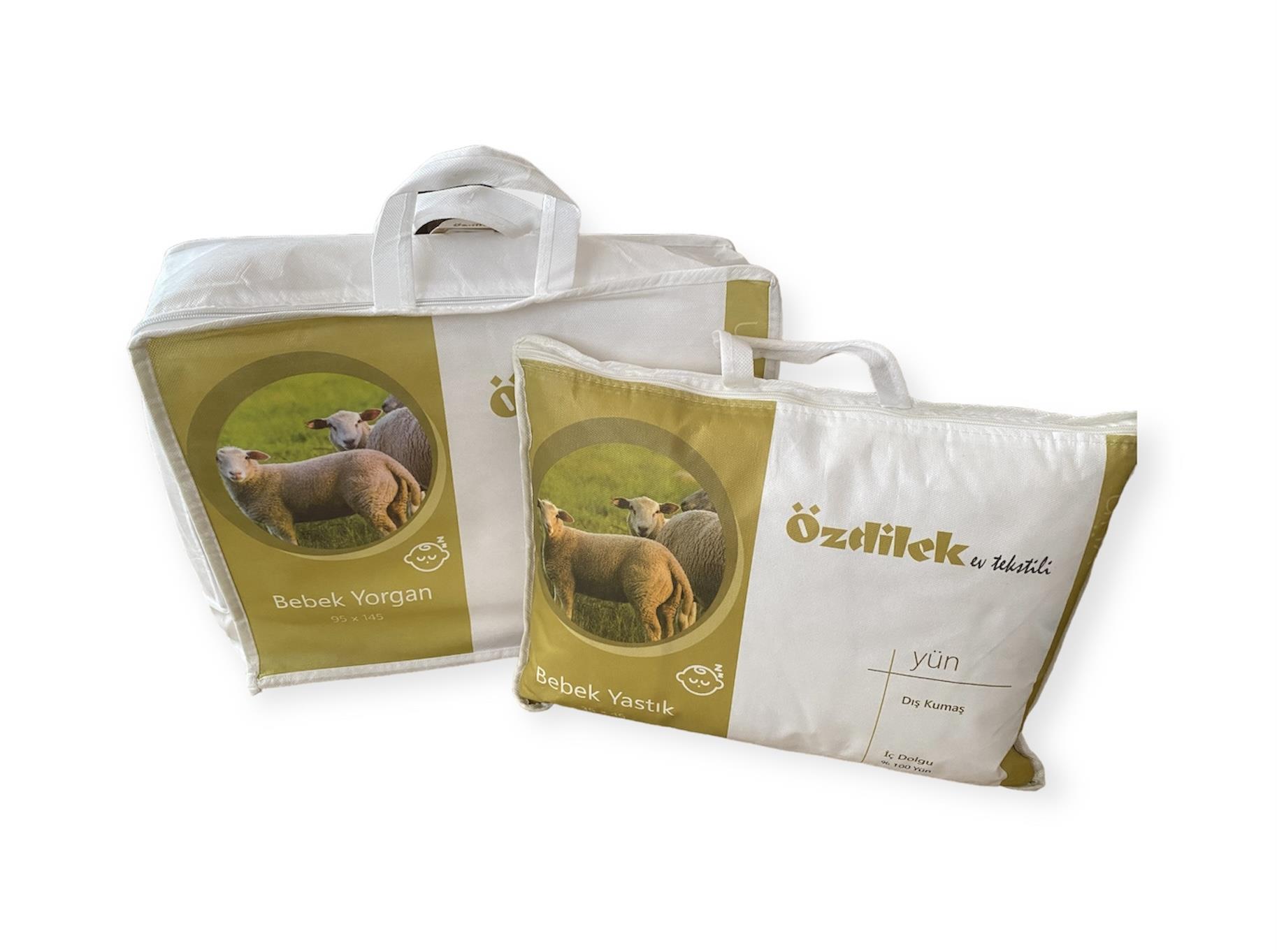 Özdilek Bebek Yün Yorgan Yastık Seti