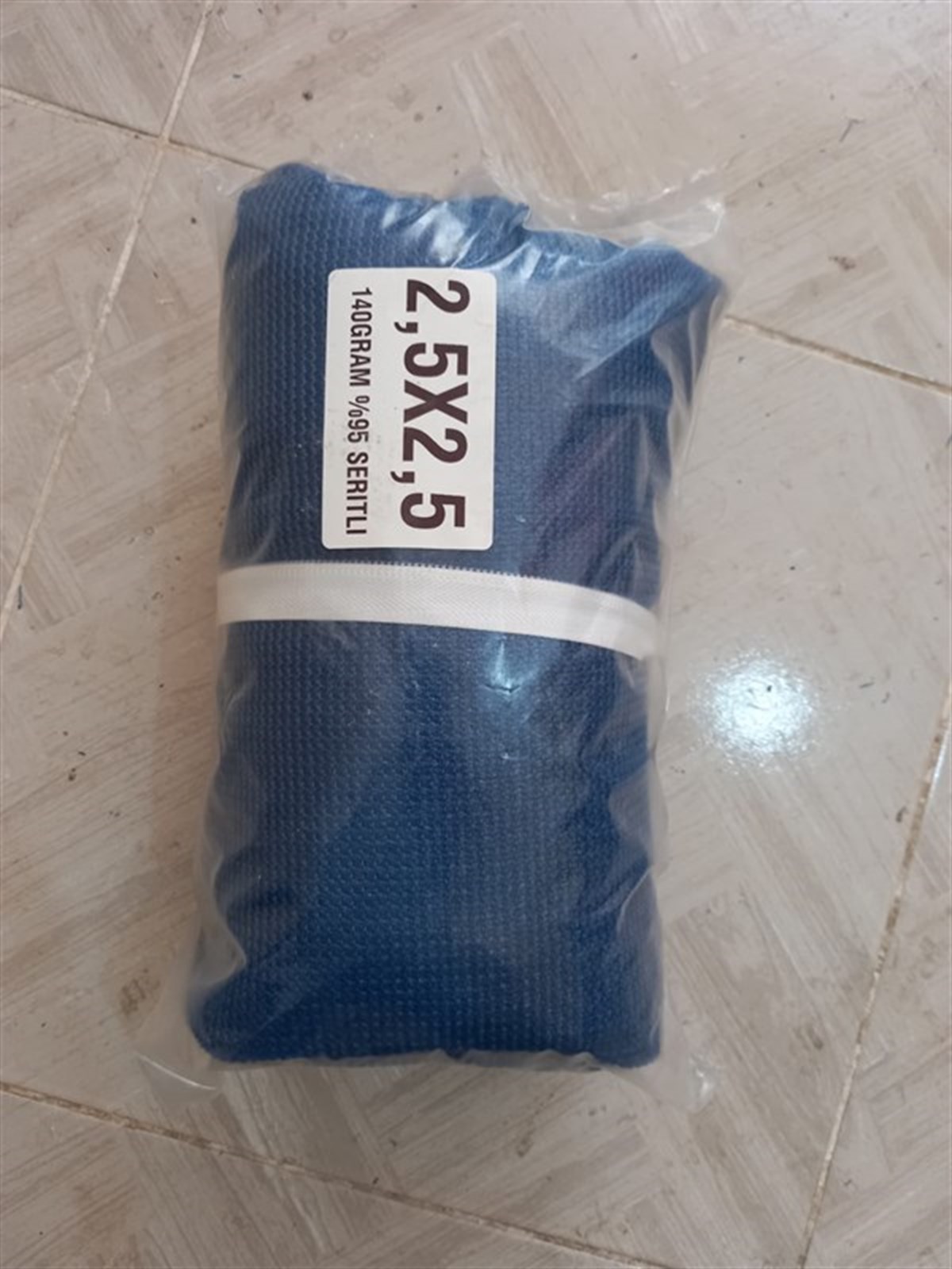 2,5x2,5 Gölgelik File %95 140 Gram Mavi Ücretsiz Kargo