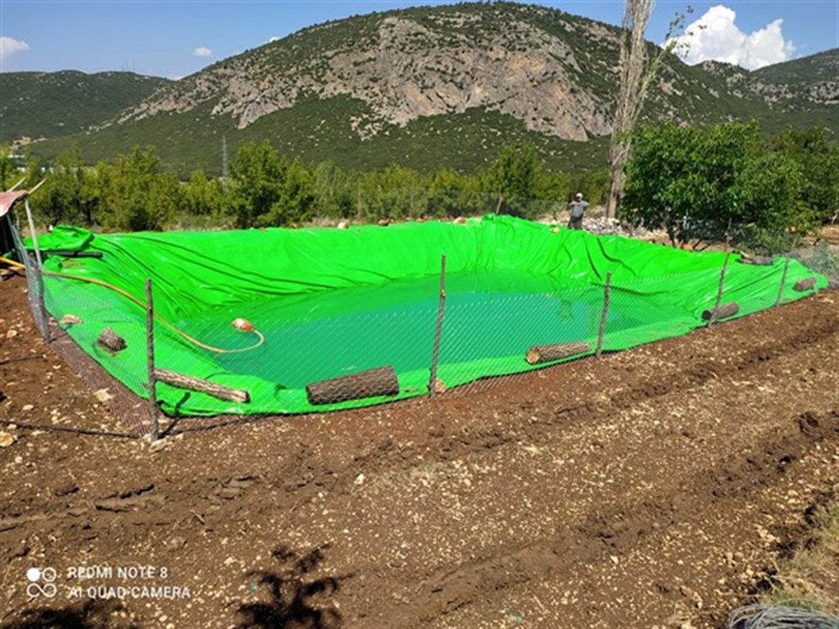100 Tonluk Havuz Brandası Gölet Yapımı 15X10