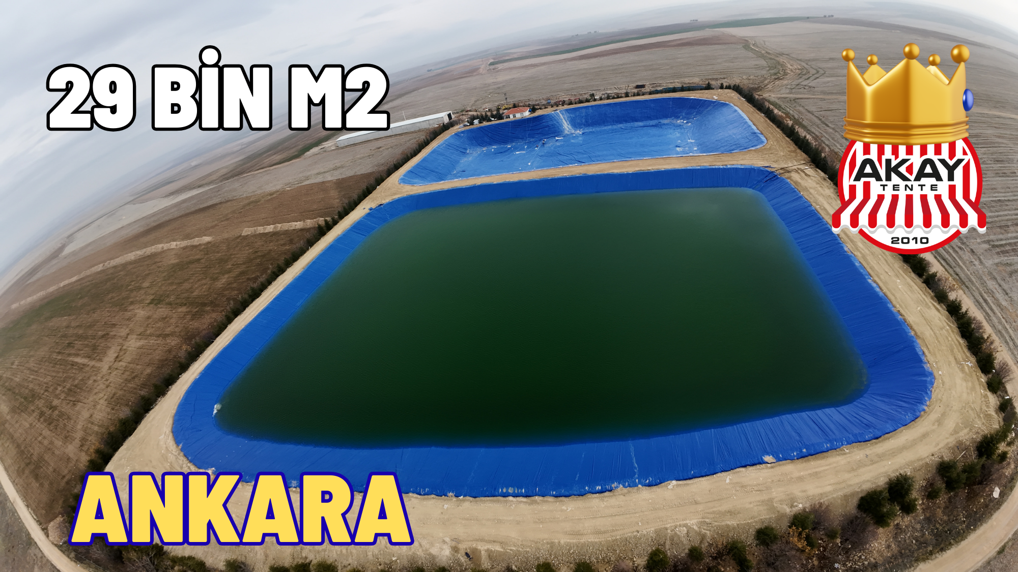 400 Tonluk Havuz Brandası Gölet Yapımı 20X16