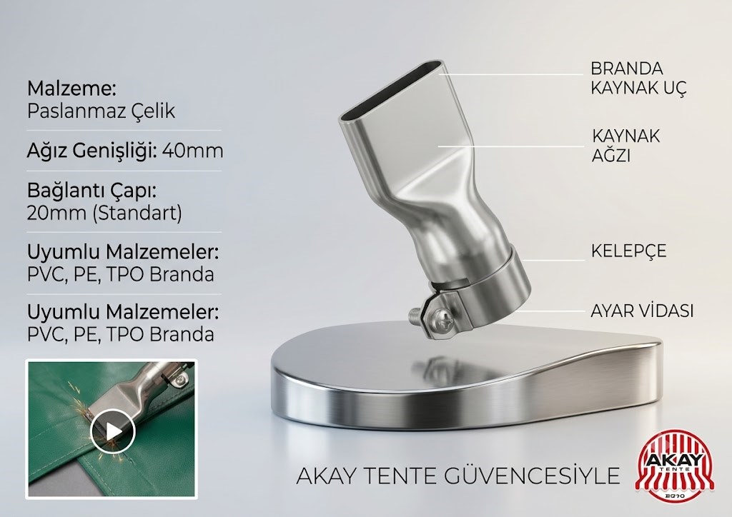 Branda Kaynak Makinesi Ucu