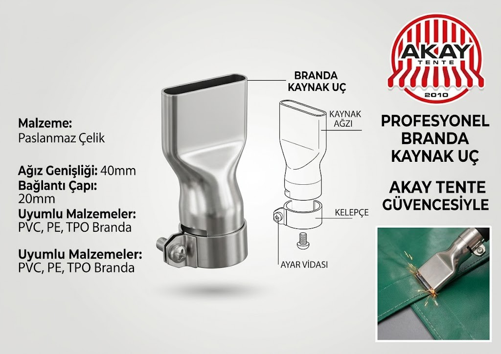 Branda Kaynak Makinesi Ucu