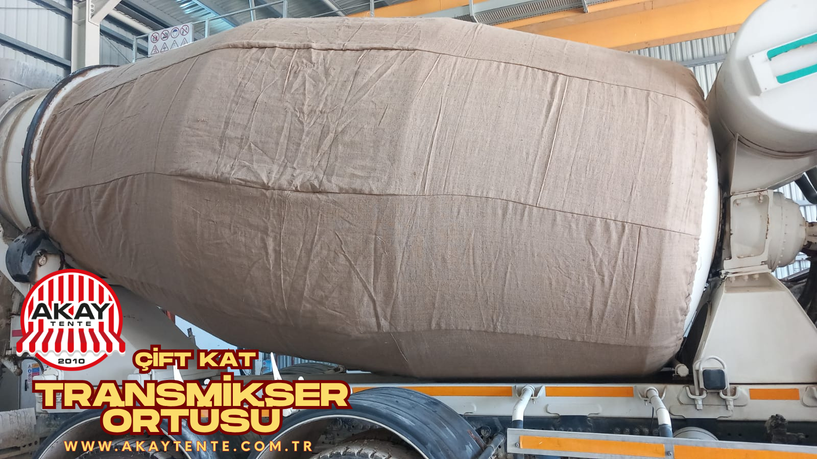Beton Transmikser Örtüsü - 10 Onz Kanaviçe Jüt (Tek/Çift Kat) 