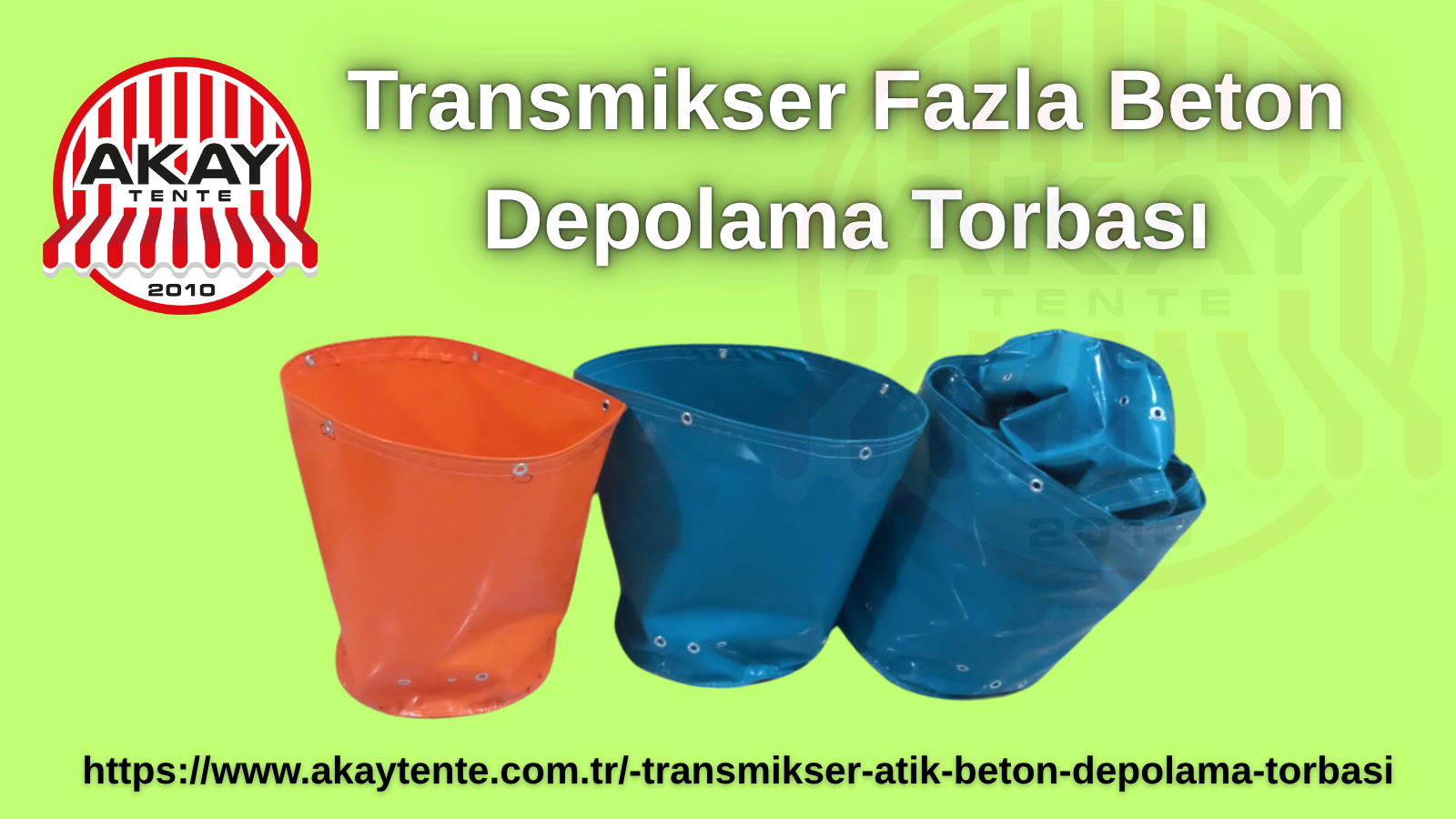 Transmikser Fazla Beton Depolama Torbası