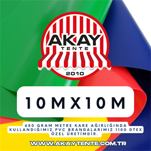 10mX10m Pvc Branda 650 Gram