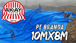 10x8m Ebatlı PE Branda