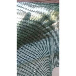 150cm Eninde %75 Lik Çit Filesi 40 Veya 50 Cm Kuşgözlü Şeritli Dikişli  Koyu Yeşil 150 Cm
