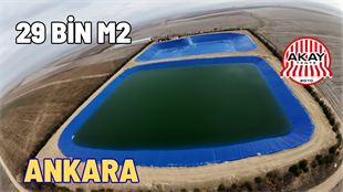 400 Tonluk Havuz Brandası Gölet Yapımı 20X16