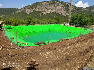 100 Tonluk Havuz Brandası Gölet Yapımı 15X10