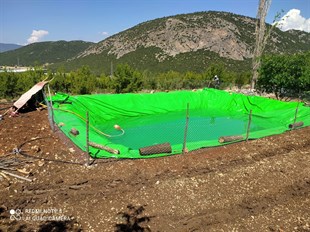 Havuz Brandası Gölet Yapımı 17m*10m 650 Gram 1150 Denye