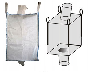 Big Bag Çuval 95X95X140 Alt Üst Bacalı Cepli