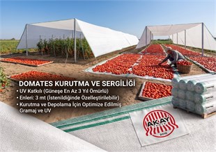 20x10 Metre Domates Kurutma Çadırı Brandası 
