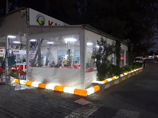 Şeffaf Branda Kış Bahçesi Tente Sistemi