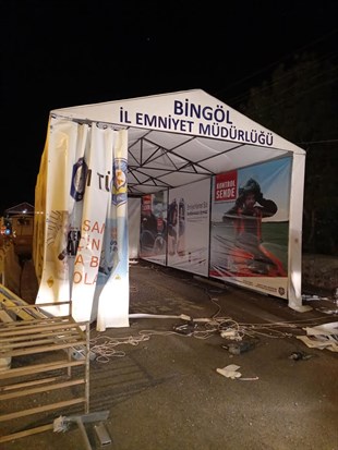 Yaşam Tüneli Emniyet Müdürlüğü Kontrol Noktası Çadırı