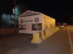 Yaşam Tüneli Emniyet Müdürlüğü Kontrol Noktası Çadırı