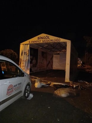 Yaşam Tüneli Emniyet Müdürlüğü Kontrol Noktası Çadırı