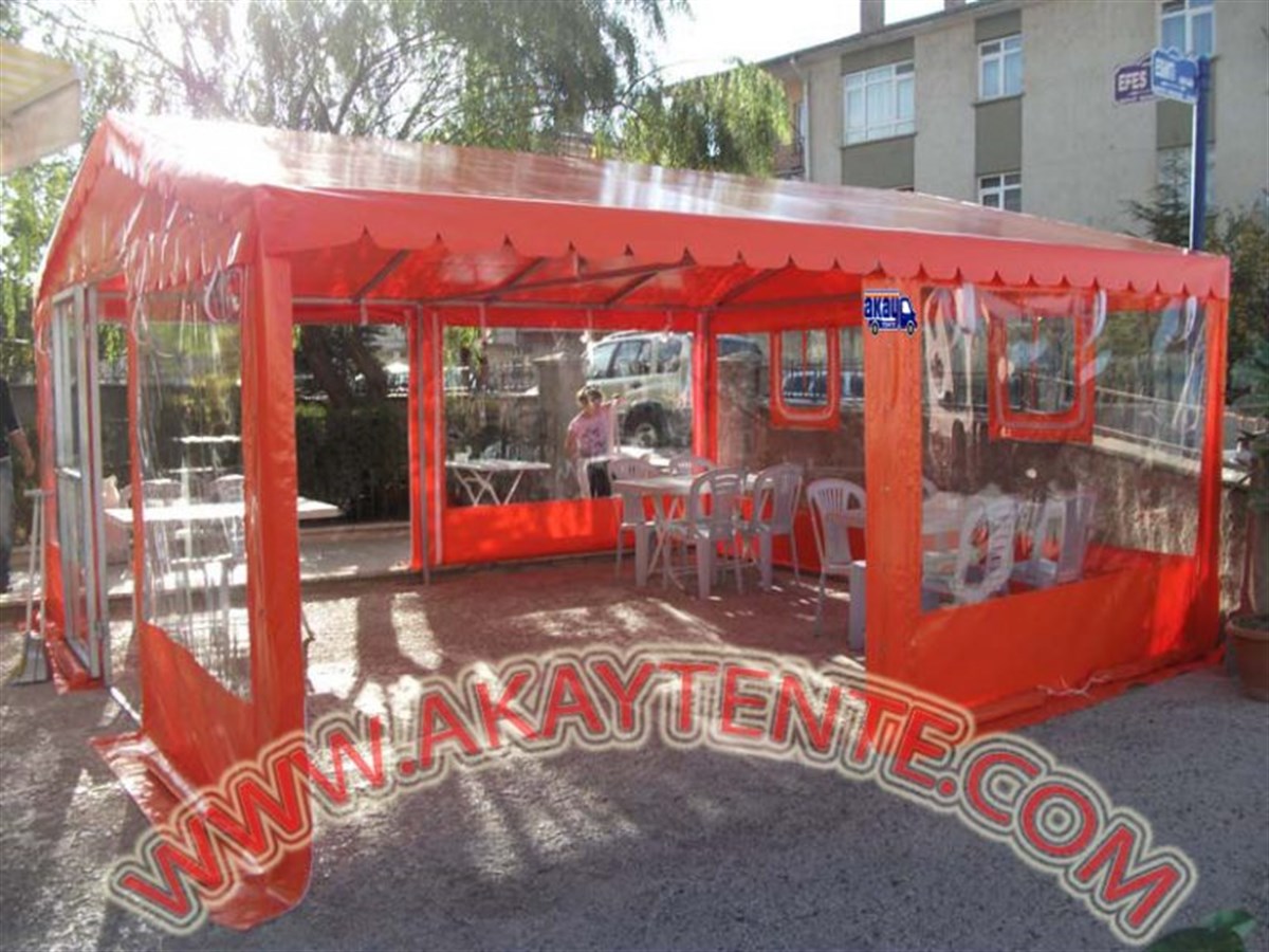 4m*3m Şeffaf Brandalı Küçük Cafe Tarzı Kış Bahçesi Çadırı Fiyatları - Akay  Tente
