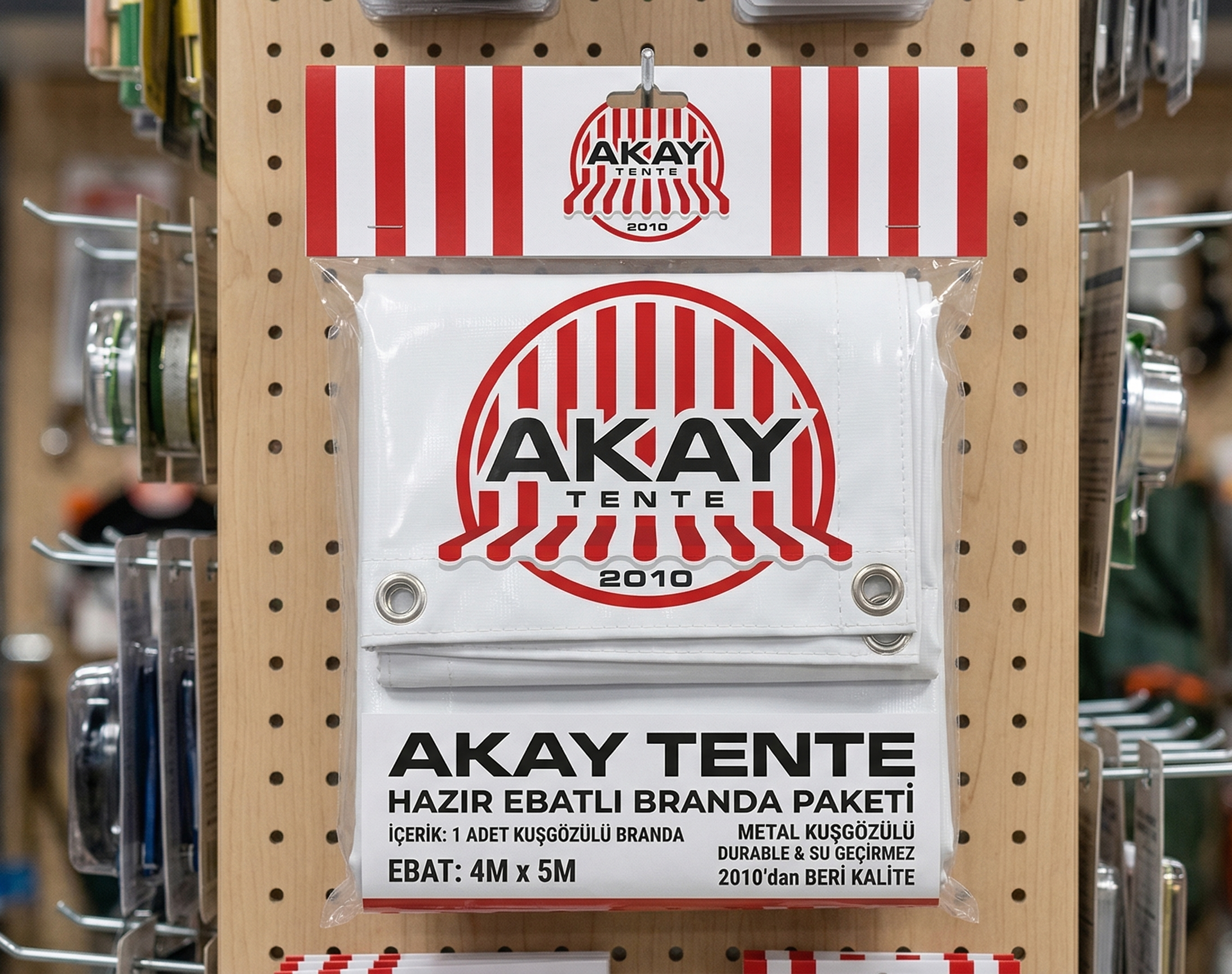 Ebatlı Çadır Branda Hazır Ölçülü Branda