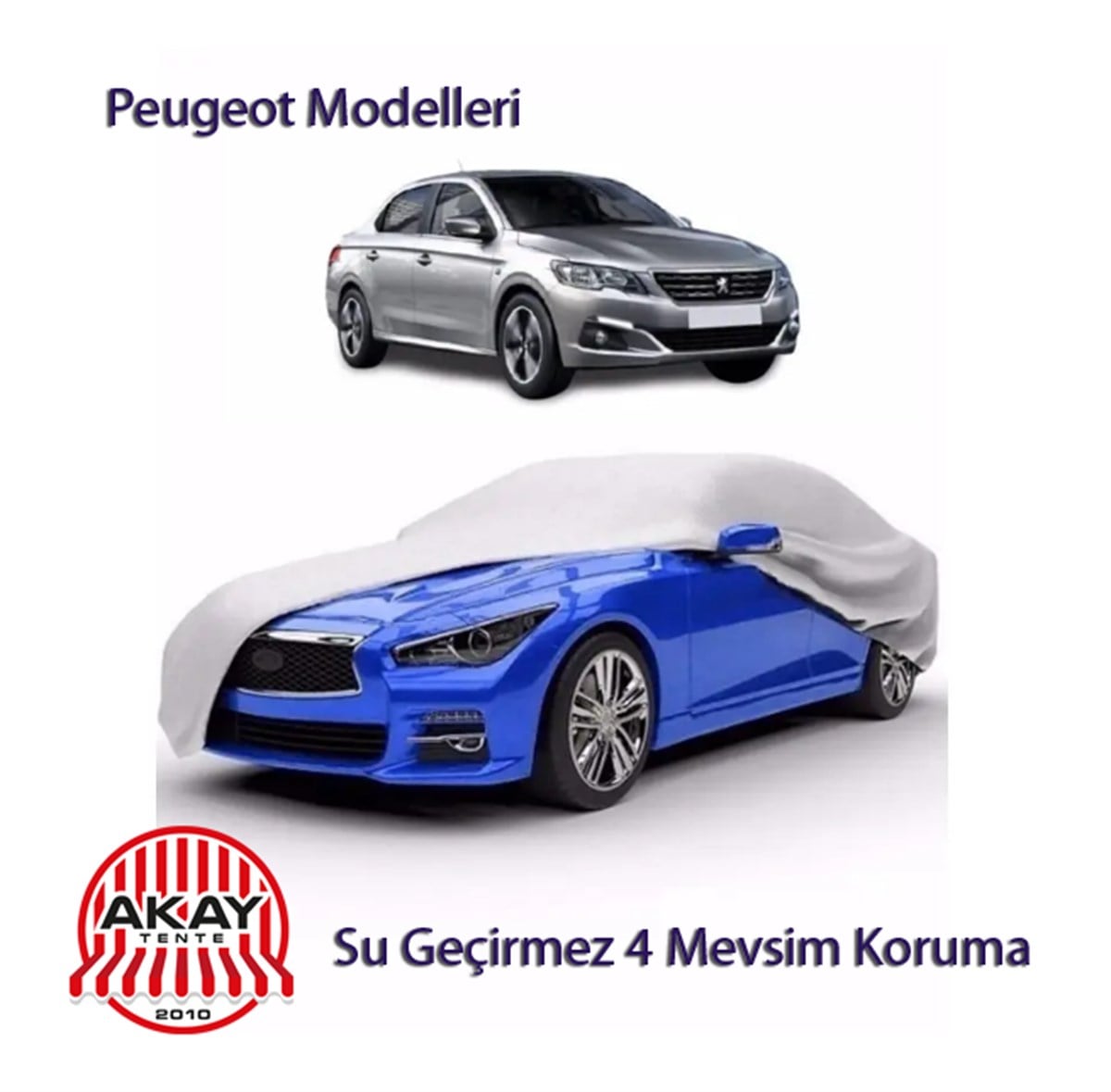 Peugeot Modelleri Su Geçirmez İçi Miflonlu Oto Brandası