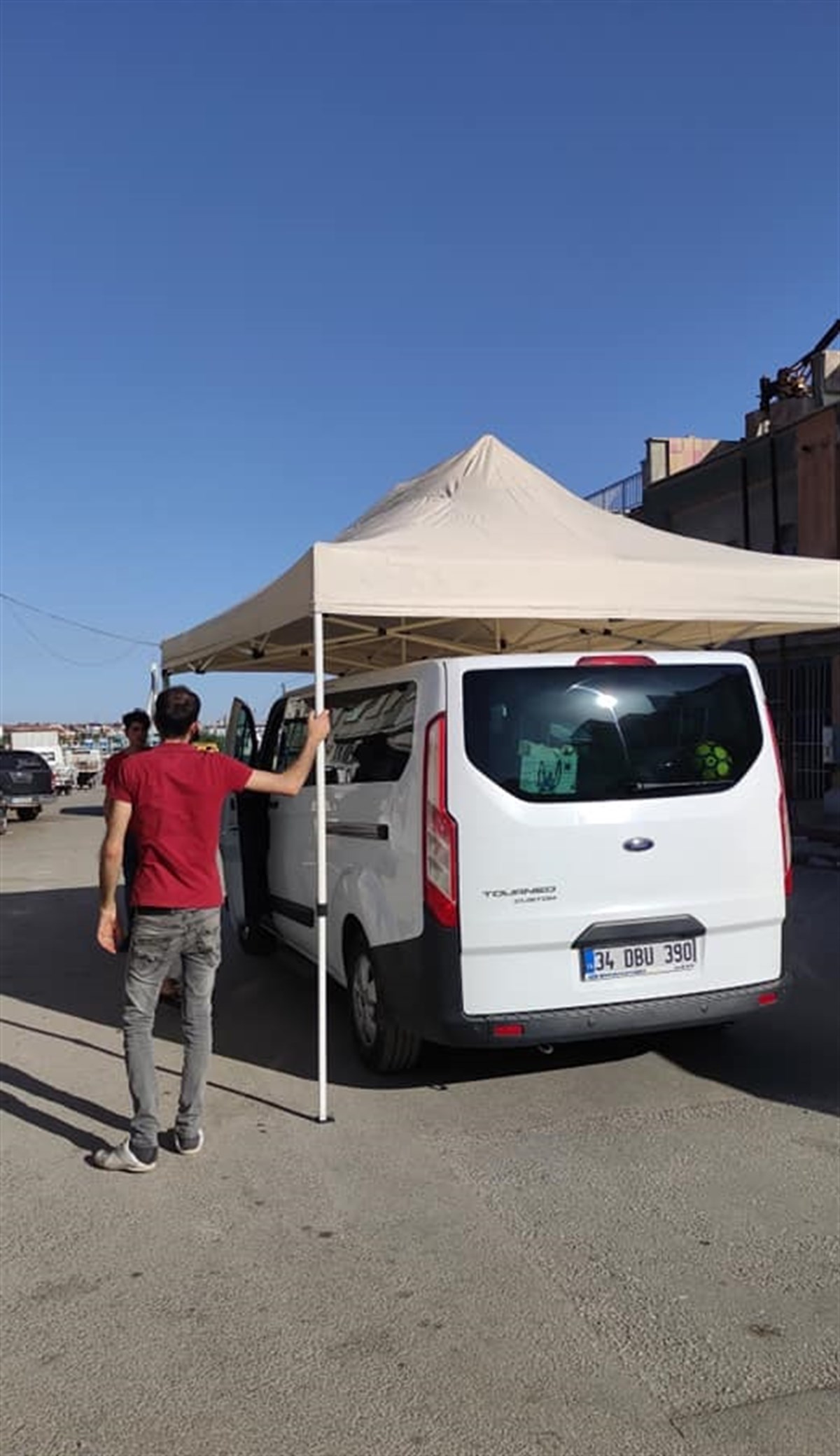 Portatif Pratik Çardak 3mX3m Krem 