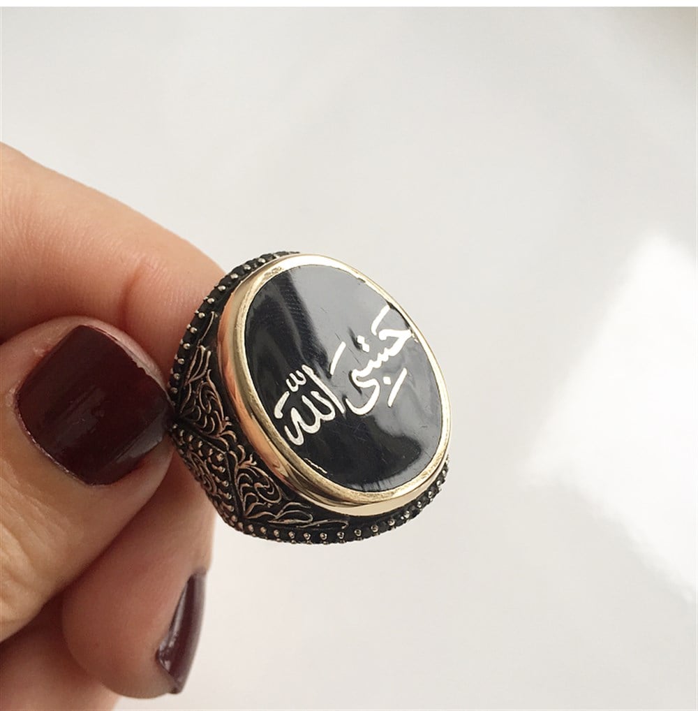 Oval Gümüş Erkek Yüzük