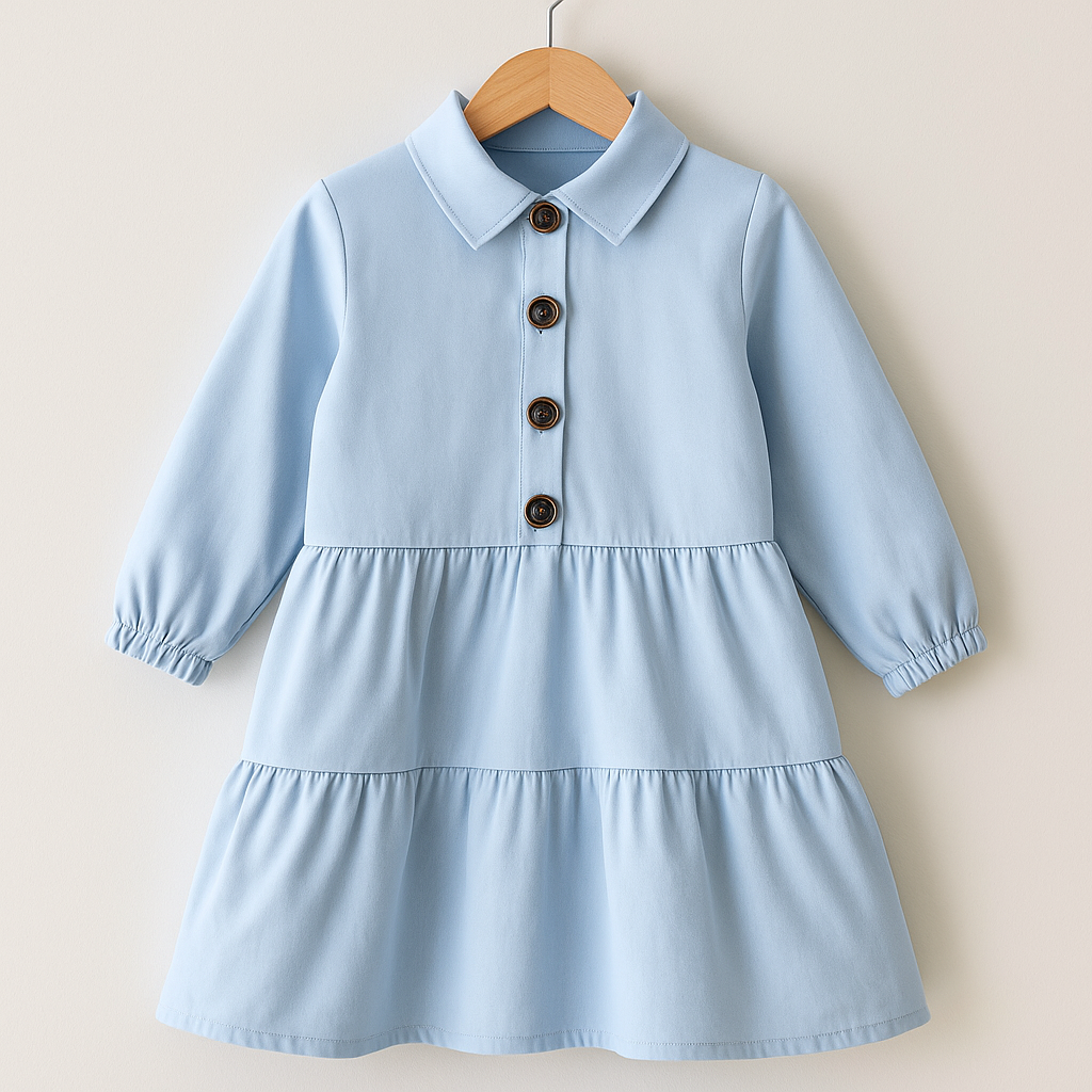 Gabardin Kız Çocuk Elbise Kız ÇocukHilal Akıncı Kids