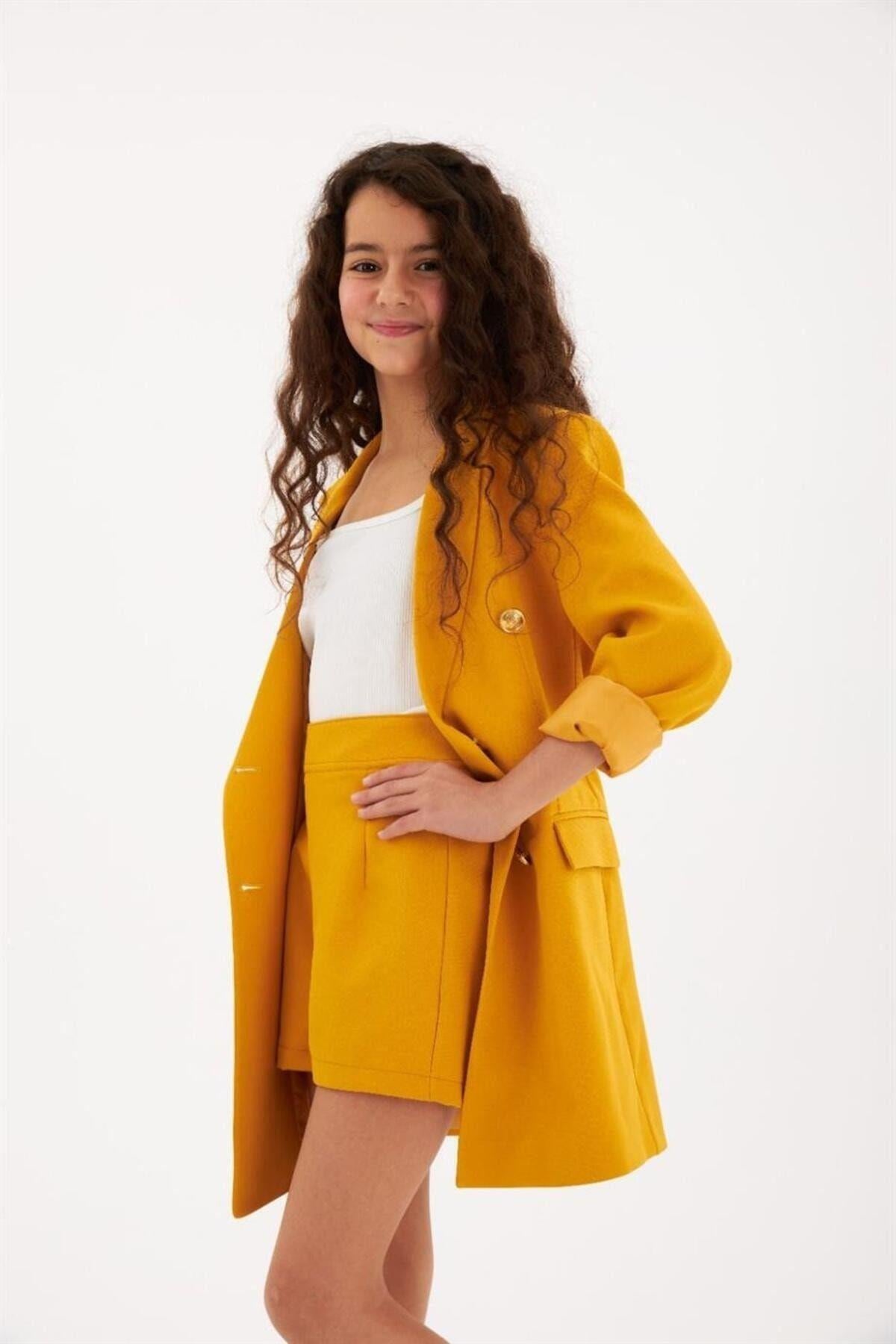 Gold Düğmeli Blazer CeketCeketHilal Akıncı Kids