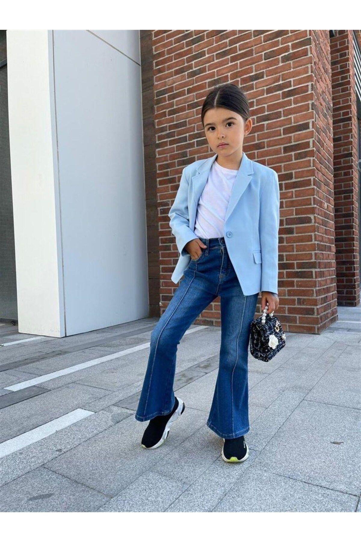 Kız Çocuk Renkli Blazer CeketCeketHilal Akıncı Kids