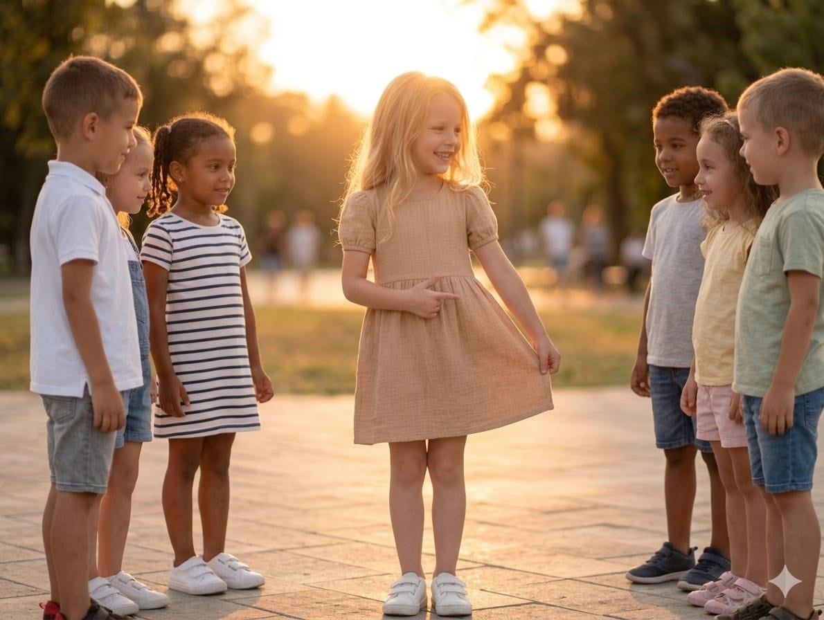 Pamuk Keten Basic ElbiseKız ÇocukHilal Akıncı Kids