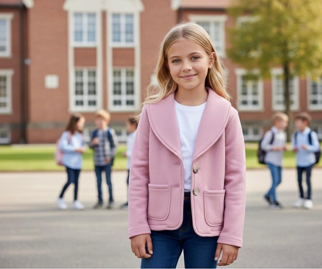 Unısex 3 Iplik Şardonlu Blazer CeketCeketHilal Akıncı Kids