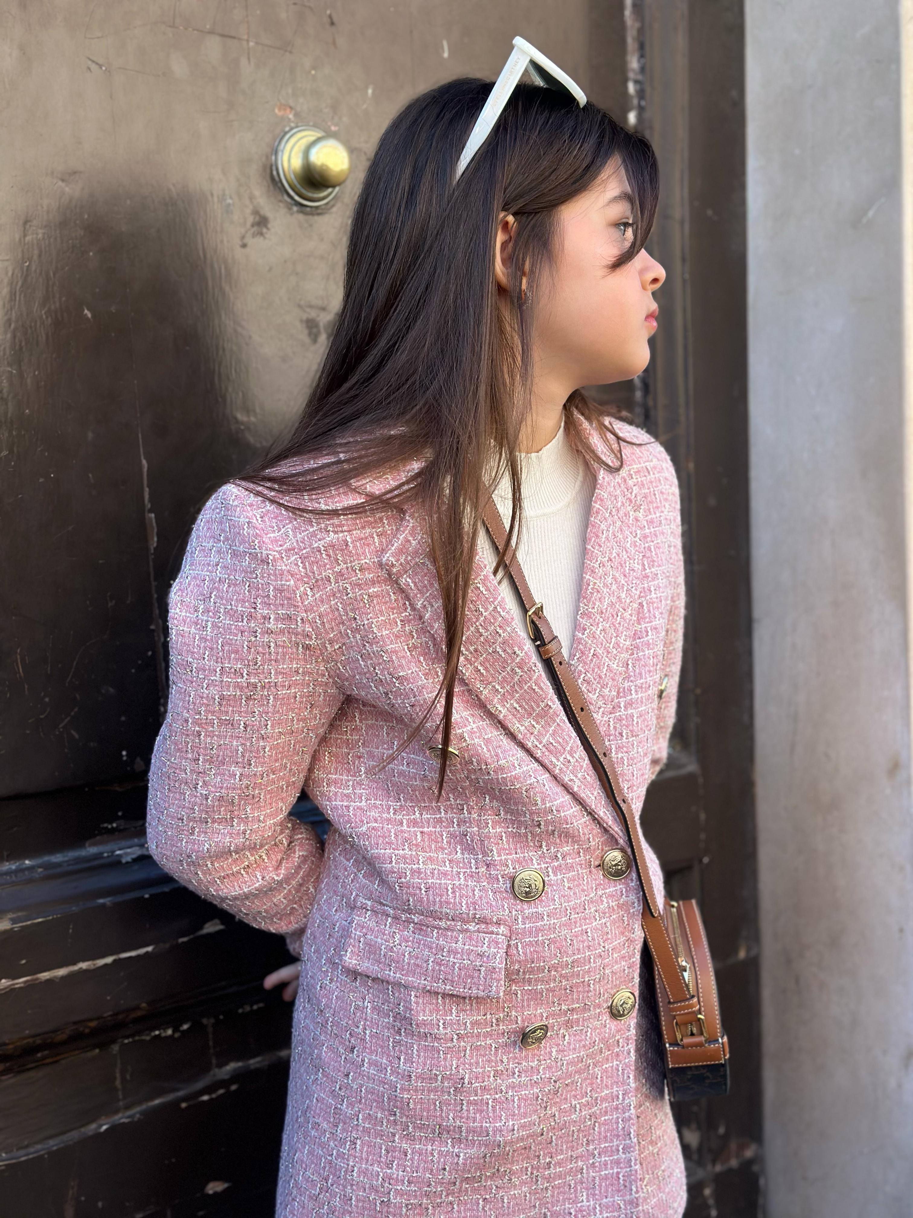 Chanel Simli Blazer CeketKız ÇocukHilal Akıncı Kids
