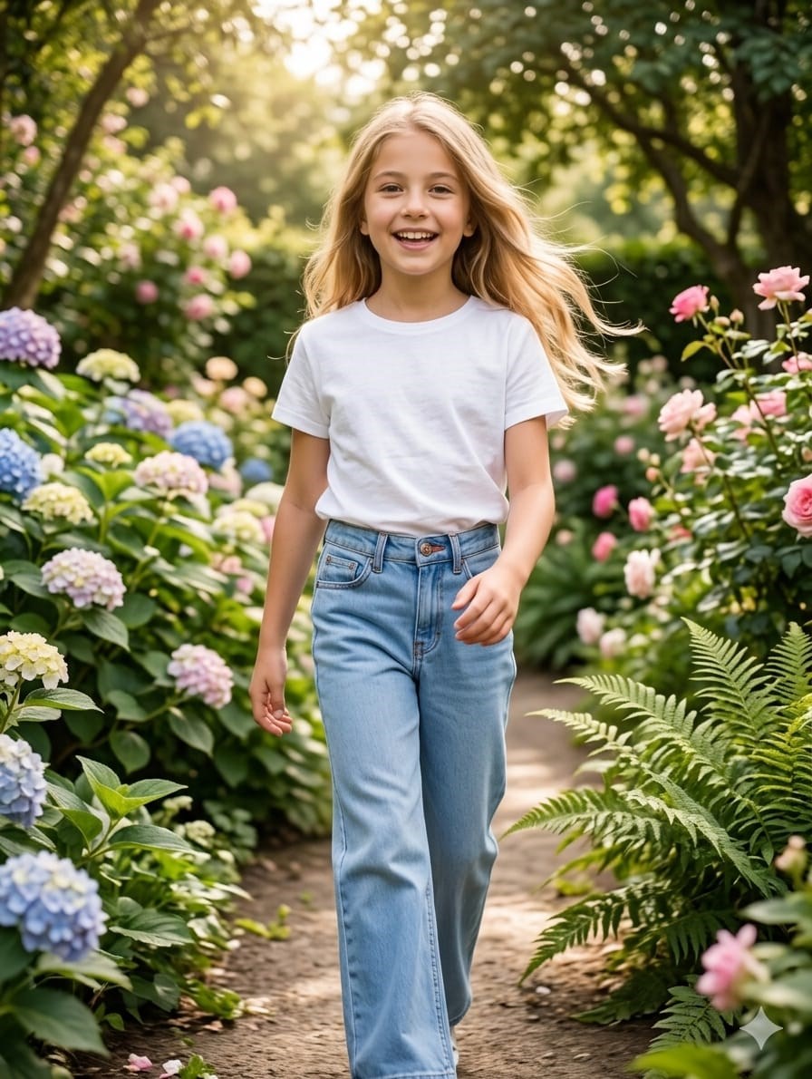 Kız Çocuk Füme Kot PantolonKız ÇocukHilal Akıncı Kids