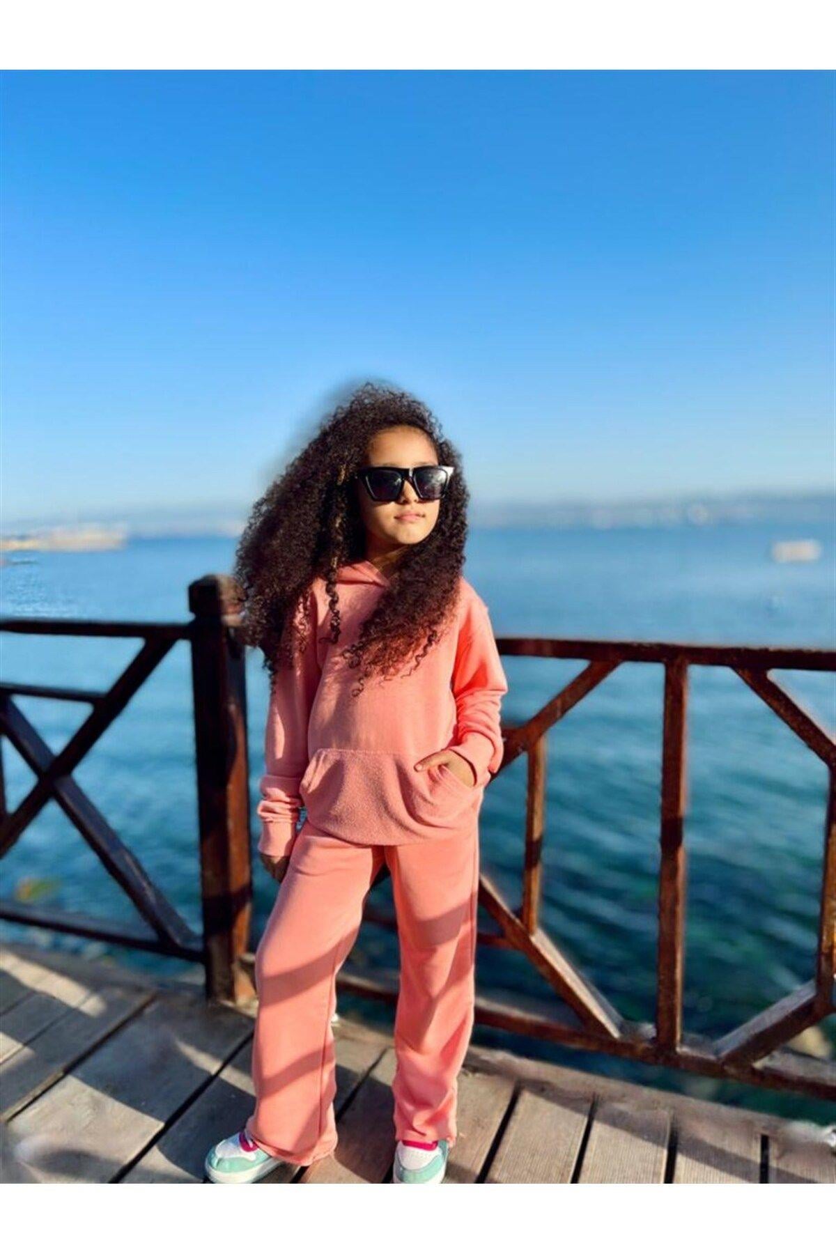Kız Çocuk Oversize 3 Iplik Ikili Eşofman TakımAlt - Üst TakımHilal Akıncı Kids
