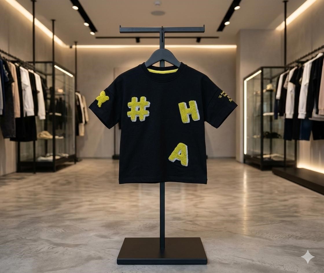 Kız Çocuk Süzene Nakışlı Basic Tişört TişörtHilal Akıncı Kids