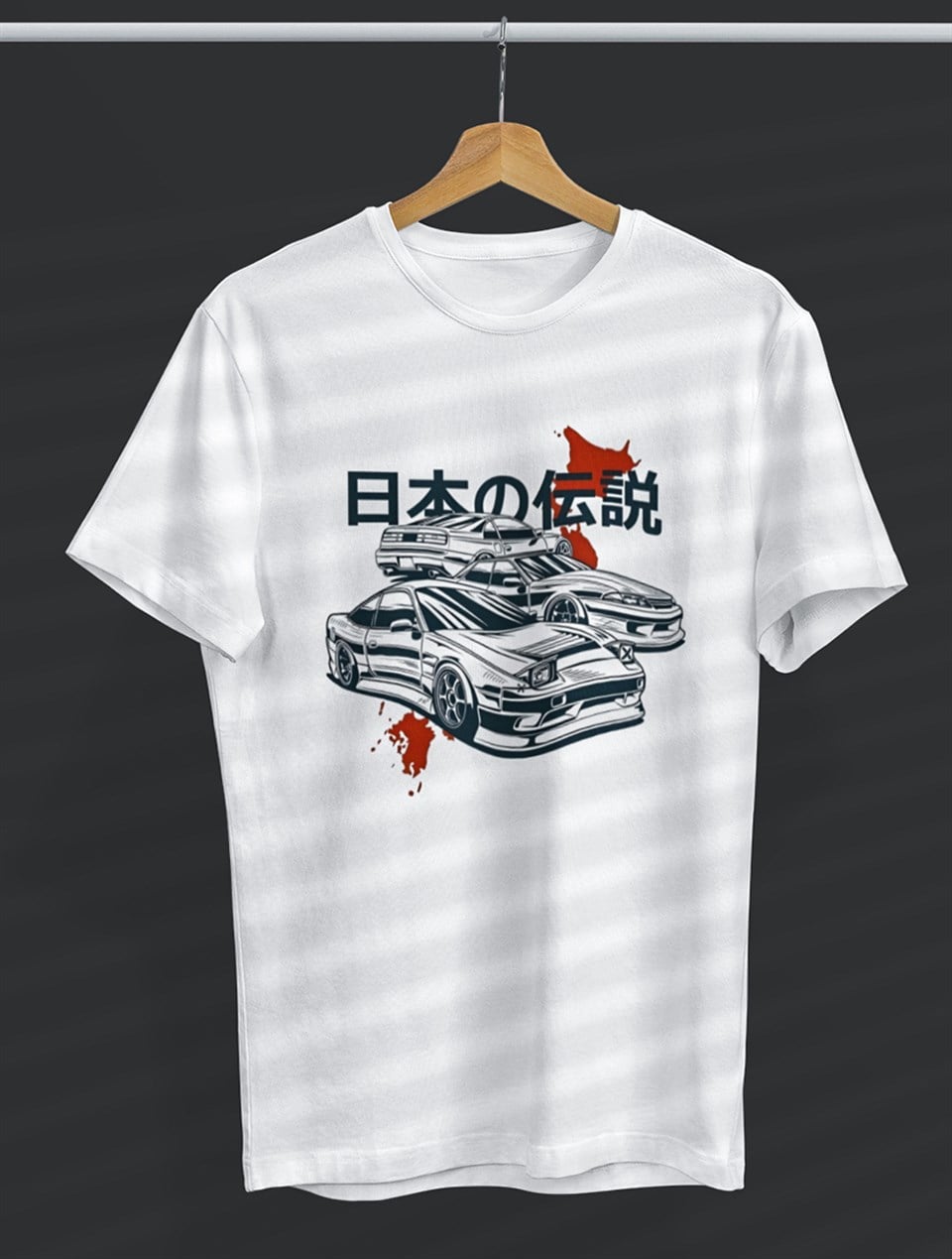  Car Series JDM Legends Beyaz T-Shirt 