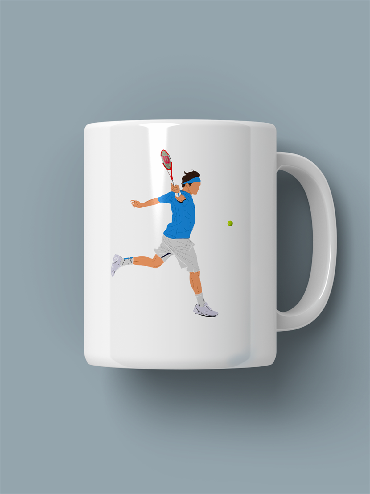 Federer Backhand Kupa Bardak