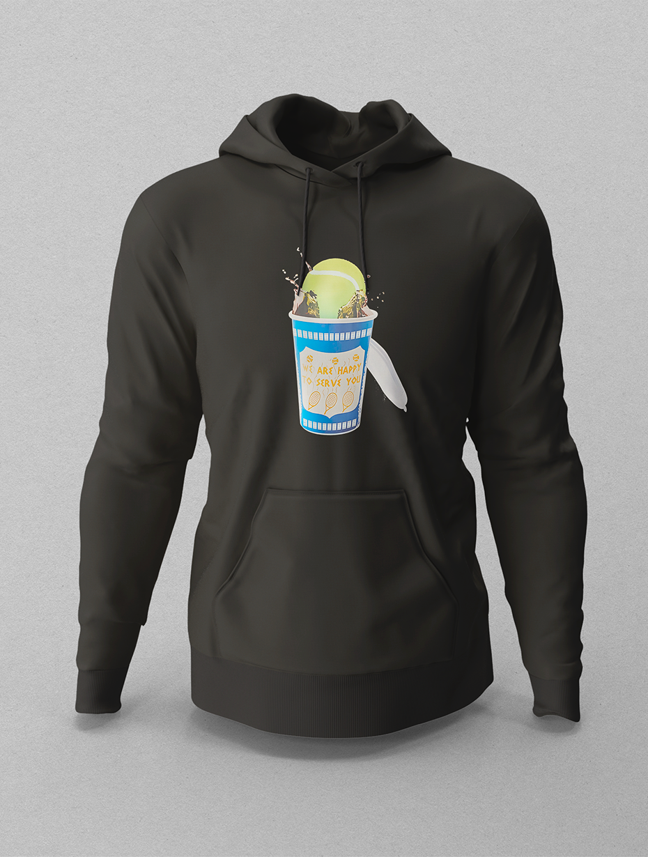 Take Away Siyah Siyah Hoodie