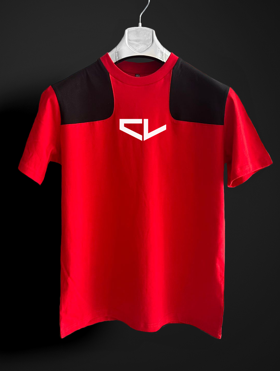 Charles Leclerc kırmızı siyah T-shirt