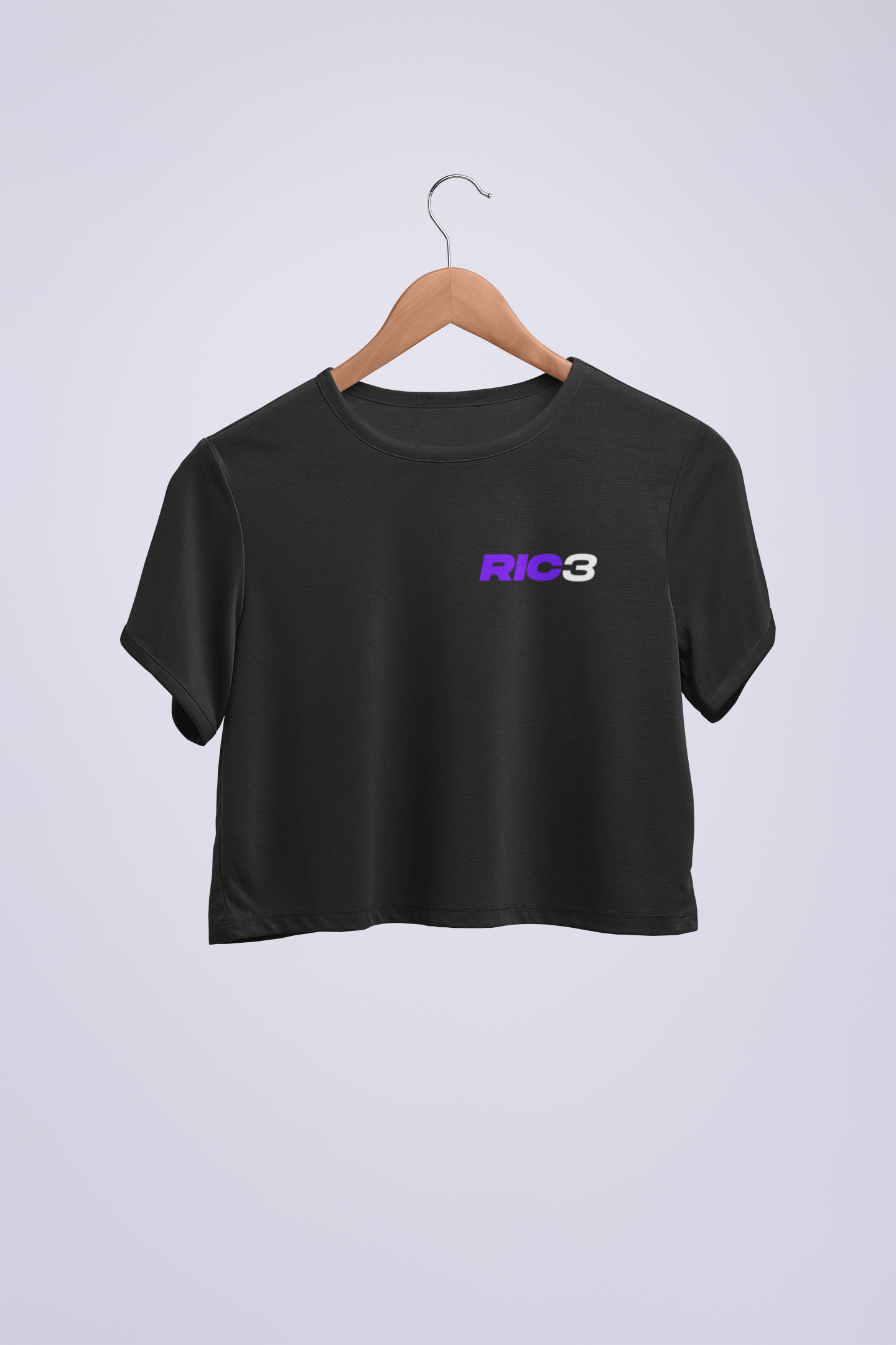 Daniel Ricciardo RİC 3 Siyah Crop T-shirt