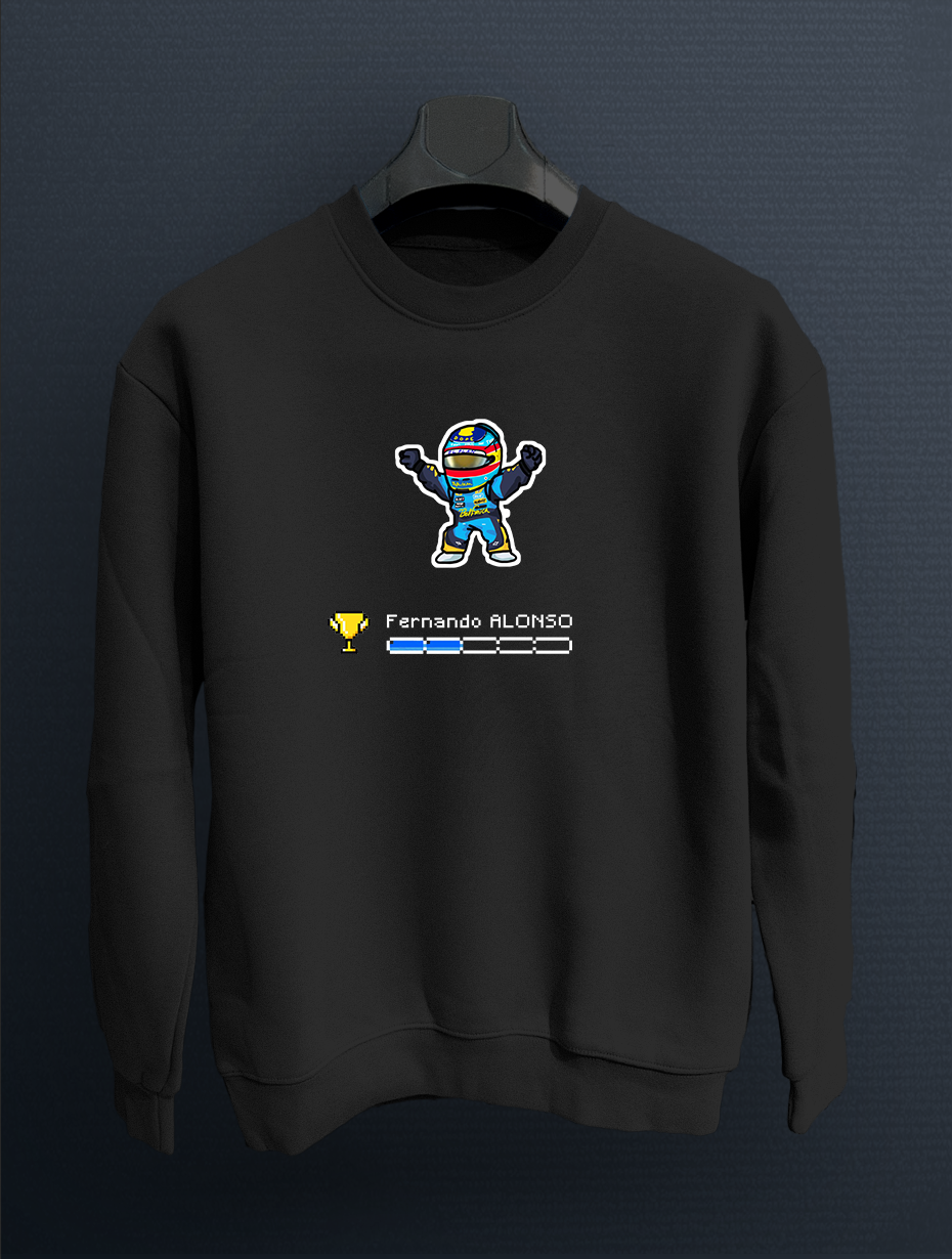 Fernando Alonso Pixel Art  Sweatshirt Kazak