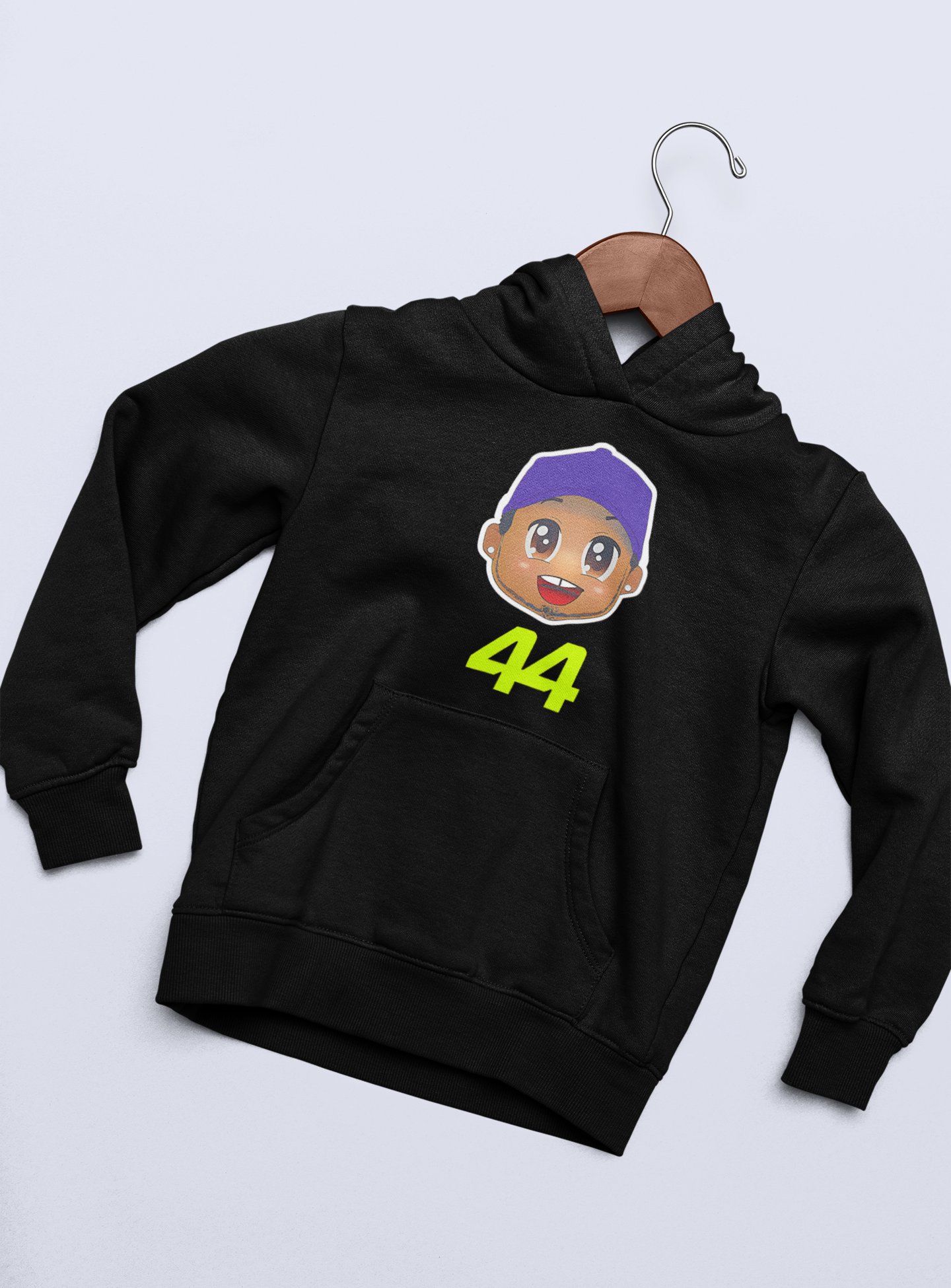 Hamilton Cartoon 44 Siyah  Hoodie
