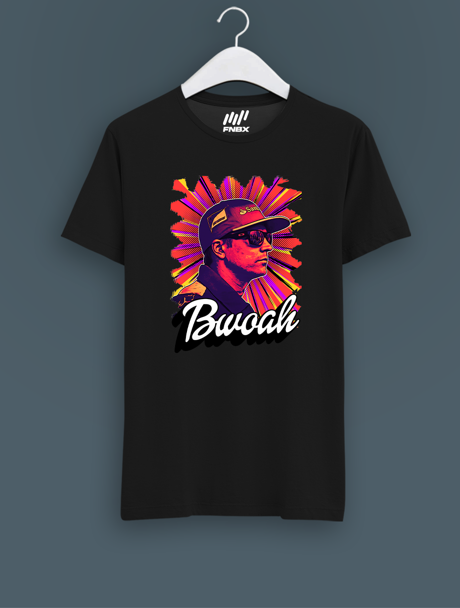 Kimi Raikkonen Bwoah Siyah T-Shirt