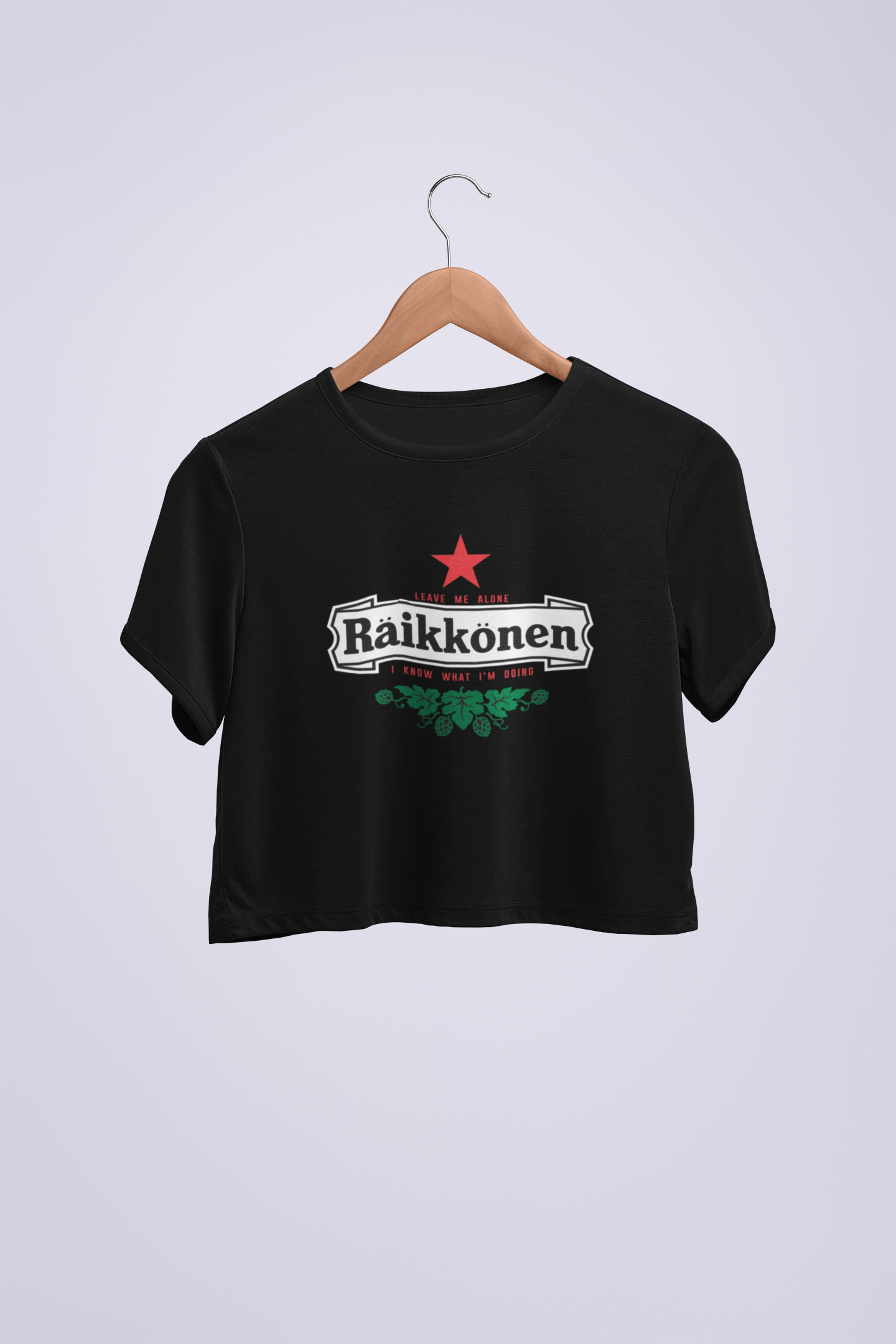 Kimi Raikkonen Leave Me Alone Crop T-shirt