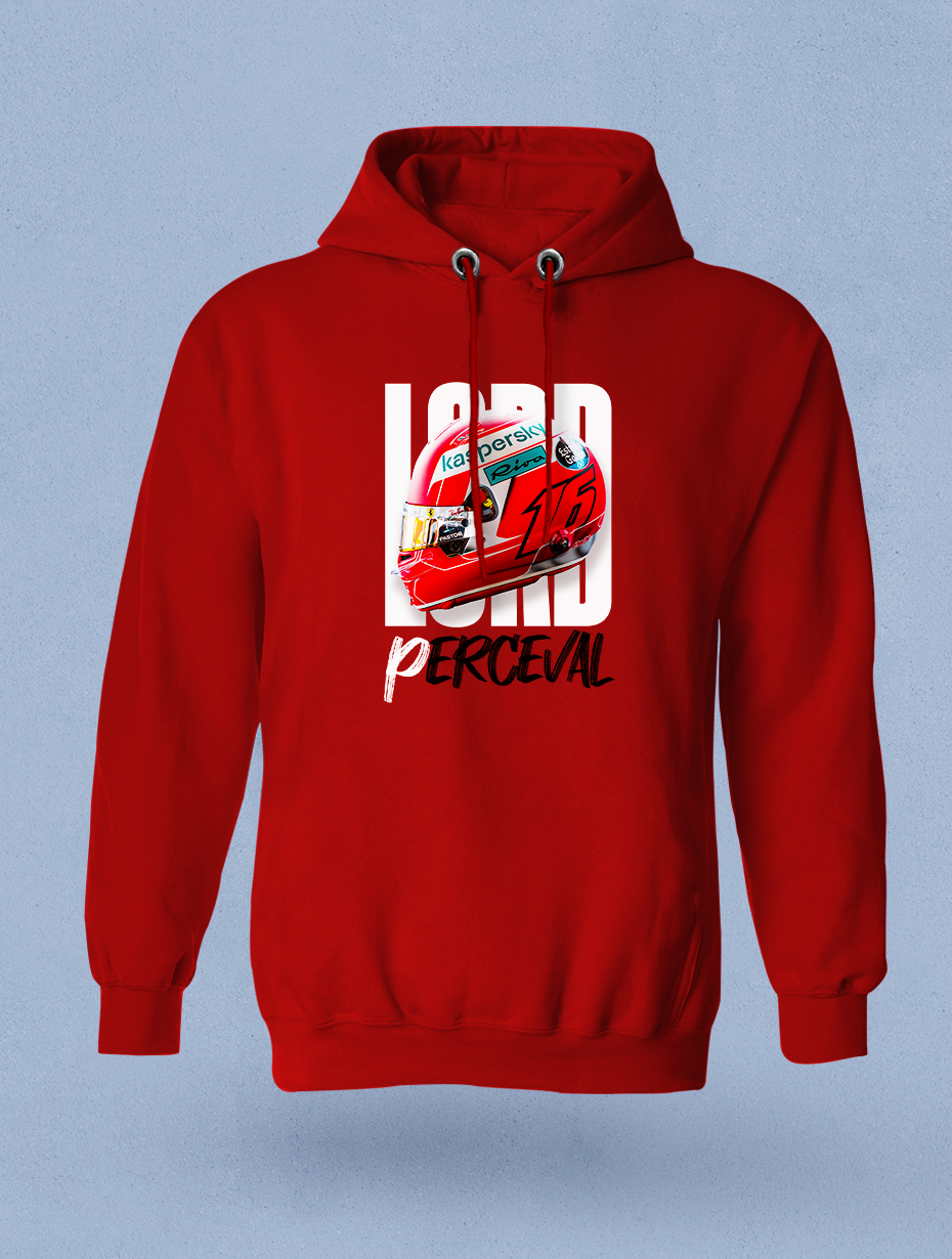 Leclerc LordPerceval Kırmızı  Beyaz Sweatshirt Hoodie